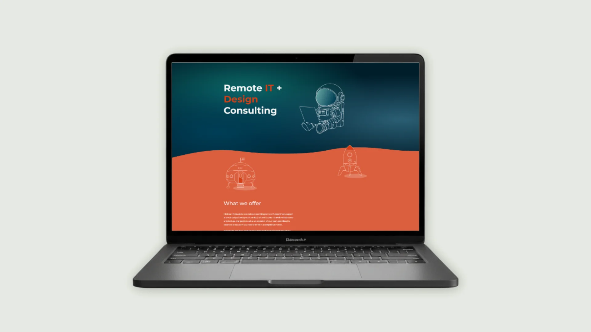 A laptop showing Methean website page