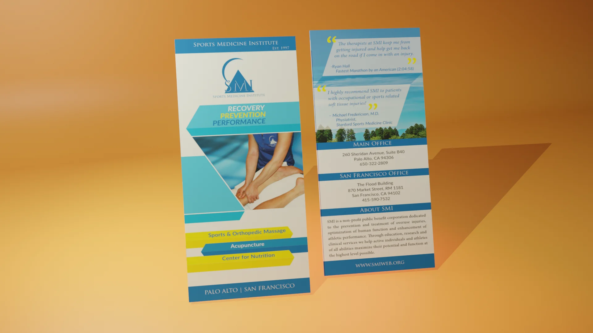 A tablet and smart phone showing Spine and therapy website page