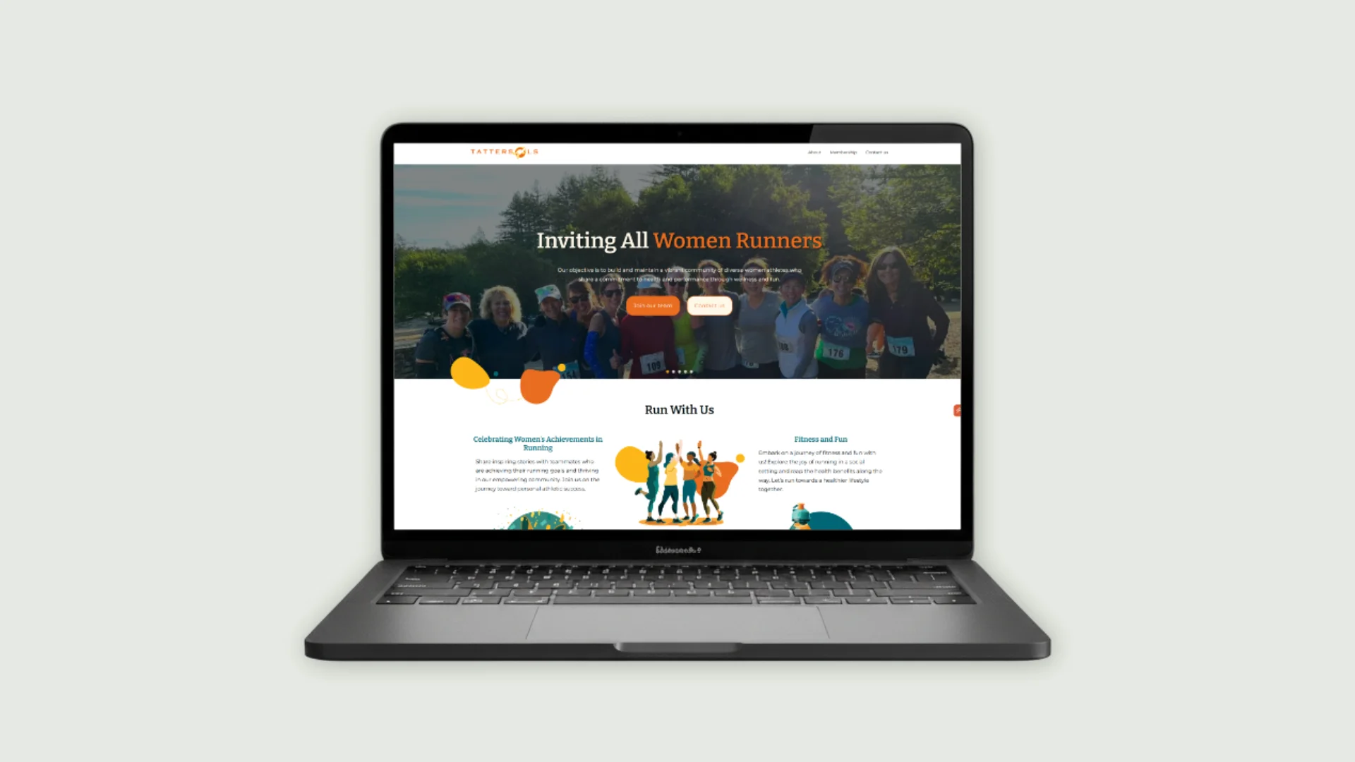 A laptop showing Tattersols website page